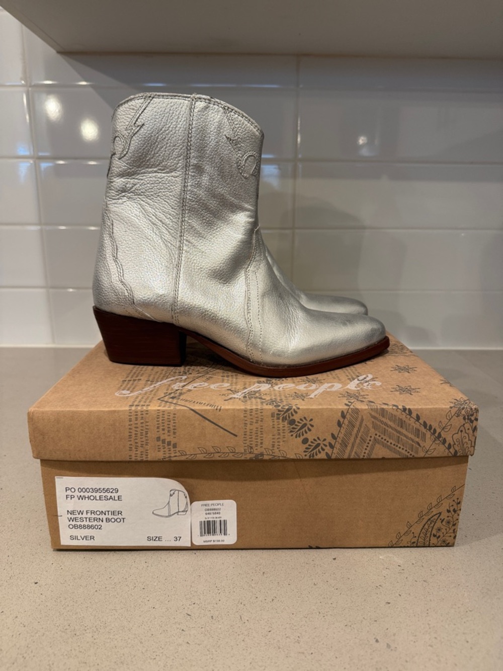 Free People New Frontier Western Boot - Size EU 37 / US 7 - NWT